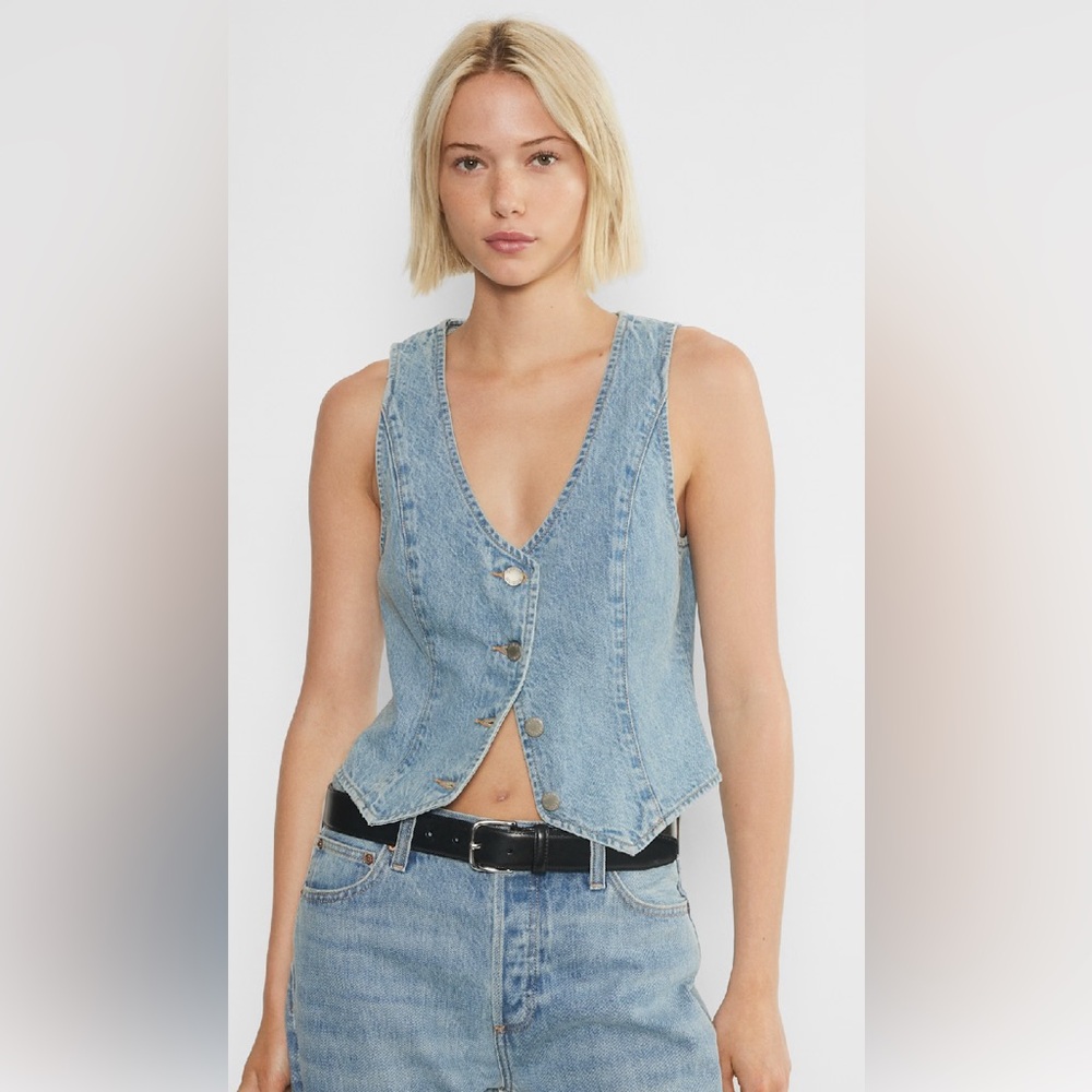 Denim Forum Light Blue Vest